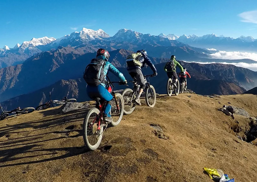 mountain biking